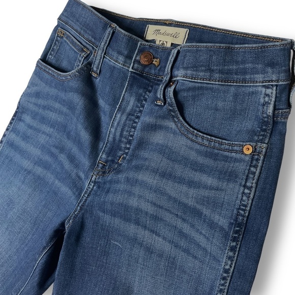 Madewell Stovepipe High Rise Straight Leg Stretch Jeans Cropped Sz 25 - Picture 5 of 12